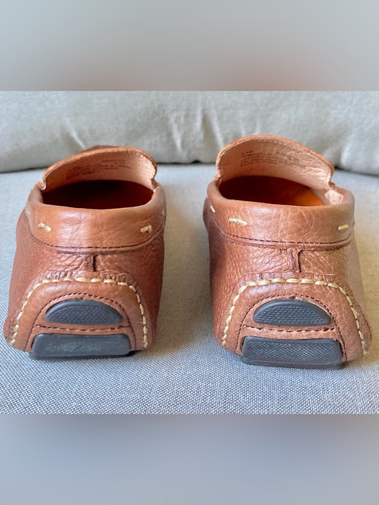Tommy Bahama Pagota Brown Pebble Leather Driving Loafers Moccasins Men’s 8.5M main image 6